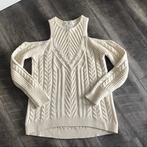 LC Lauren Conrad cold shoulder sweater